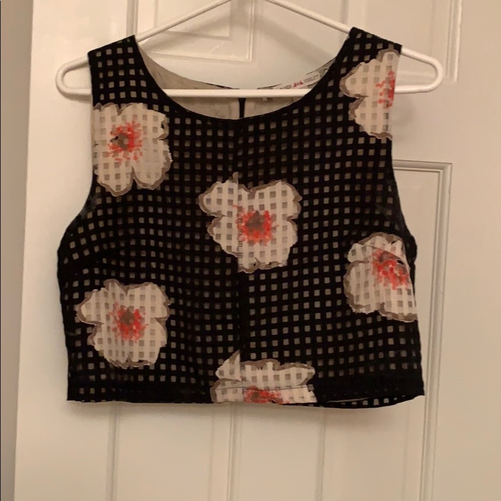 Floral crop top